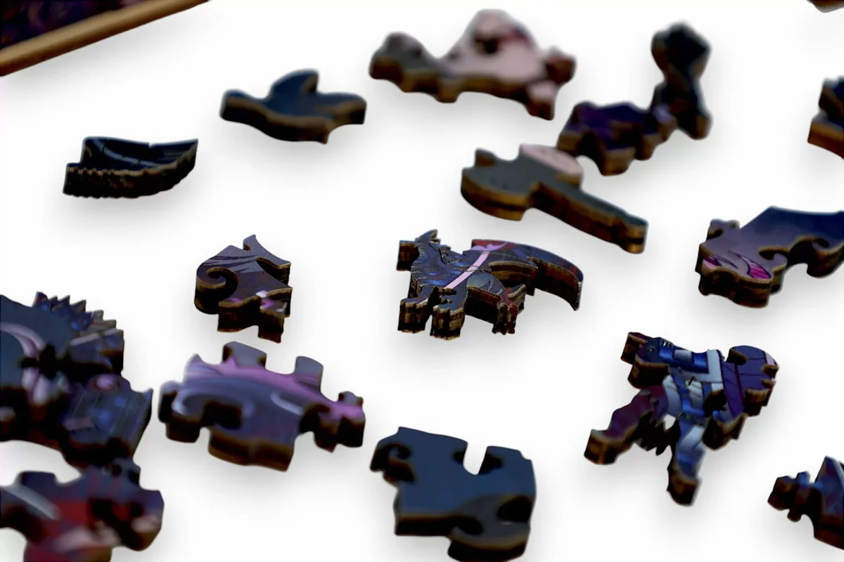 Let's Play Games Puzzles Wooden Fantasy Dragon - 200 piece Puzzle - Image 5