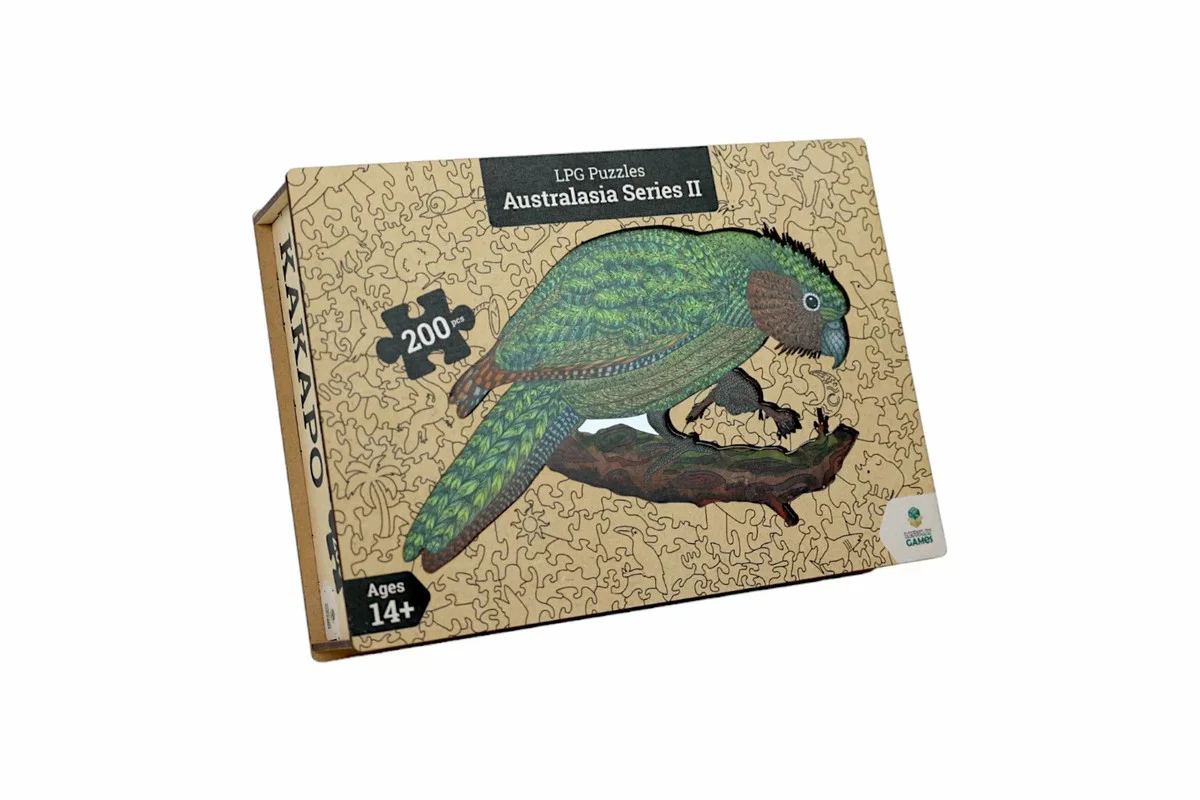 Let's Play Games Puzzles Wooden Oceania Animals Series 2 Kakapo - 200 piece Puzzle - Image 3