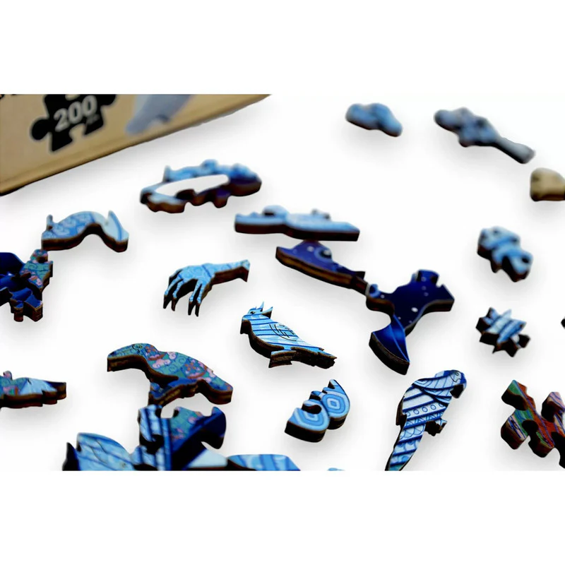 Let's Play Games Puzzles Wooden Oceania Animals Series 2 Magpie - 200 piece Puzzle - Image 5